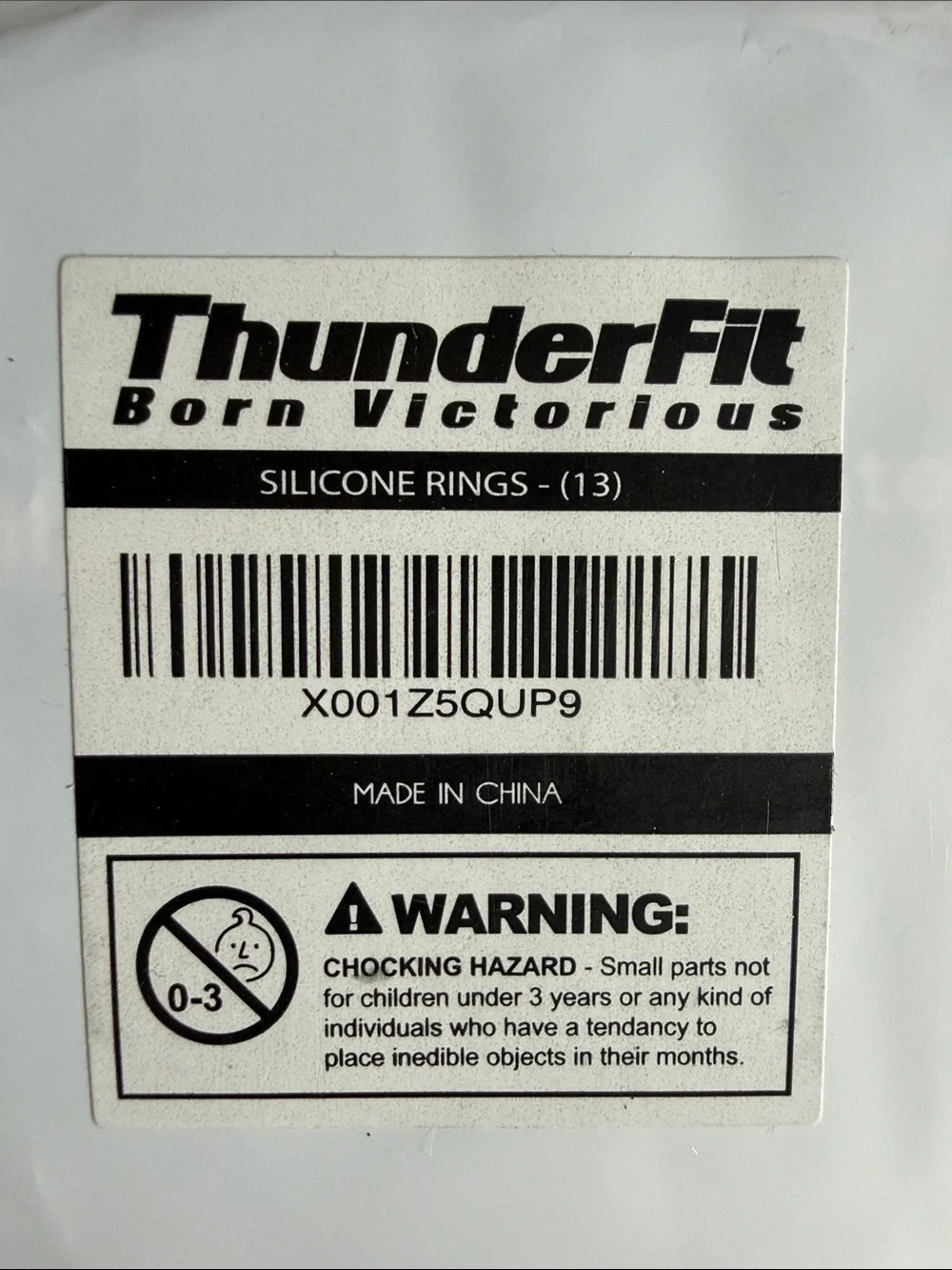 ThunderFit Silicone Ring Set Size 13 Black Wedding Bands 4 Pack